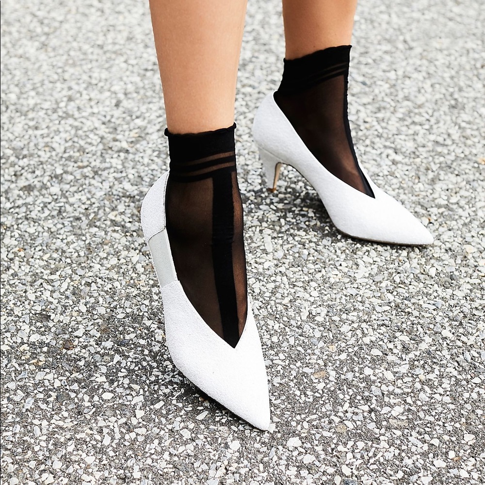 Free People Glitter Florence Heel size 8